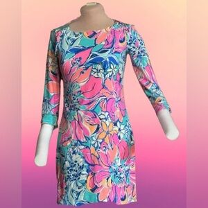 Lilly Pulitzer Seaside Aqua Breezy Babe Sophie dress Sz XS